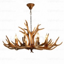8 Light Country/Rustic, Nordic, Modern/Contemporary Chandeliers for Living Room, Dining Room, Bedroom, Shop, Cafes, Bar