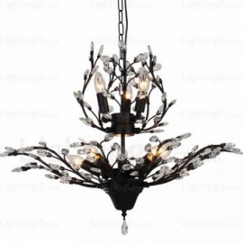 8 Light Country/Rustic Chandeliers for Living Room, Bedroom, Dining Room, Cafes, Office