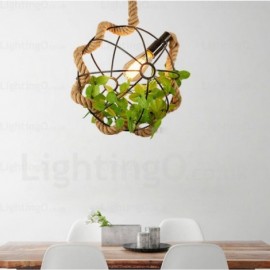 1 Light Country/Rustic, Vintage/Retro Pendant Lights for Hallway, Dining Room, Storeroom, Corridor, Balcony, Hotel