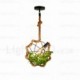 1 Light Country/Rustic, Vintage/Retro Pendant Lights for Hallway, Dining Room, Storeroom, Corridor, Balcony, Hotel