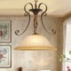 1 Light Country/Rustic Pendant Lights with Glass Shade for Hallway, Hallway, Tearoom