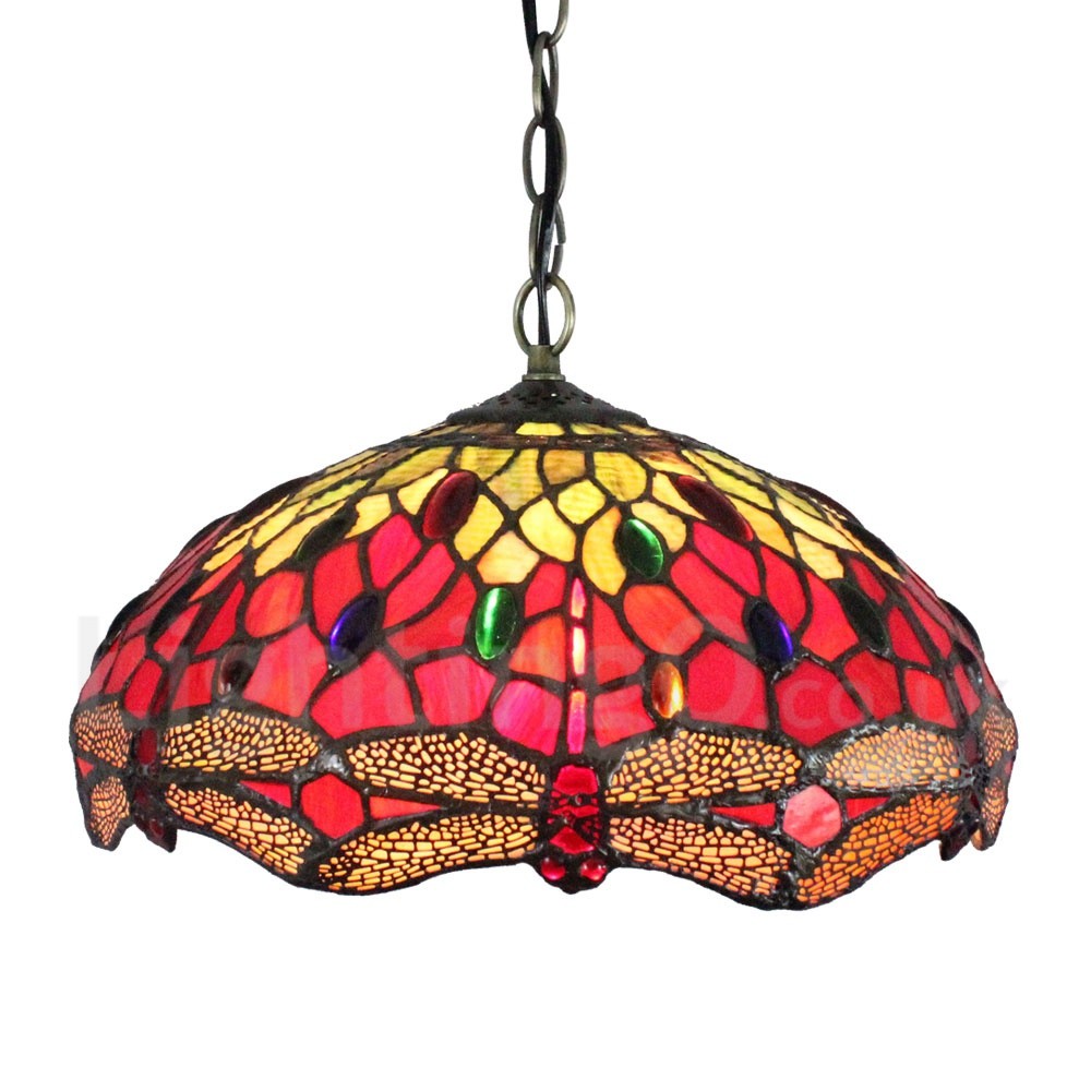 Diameter 30cm 12 Inch Handmade Rustic Retro Tiffany Pendant