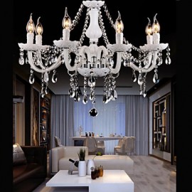 Chandeliers Crystal Modern 6 Lights /Contemporary Living Room/Bedroom/Dining Room/Office Glass