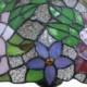 Diameter 30cm (12 inch) Handmade Rustic Retro Stained Glass Table Lamp Colorful Flower Pattern Shade Bedroom Living Room Dining Room