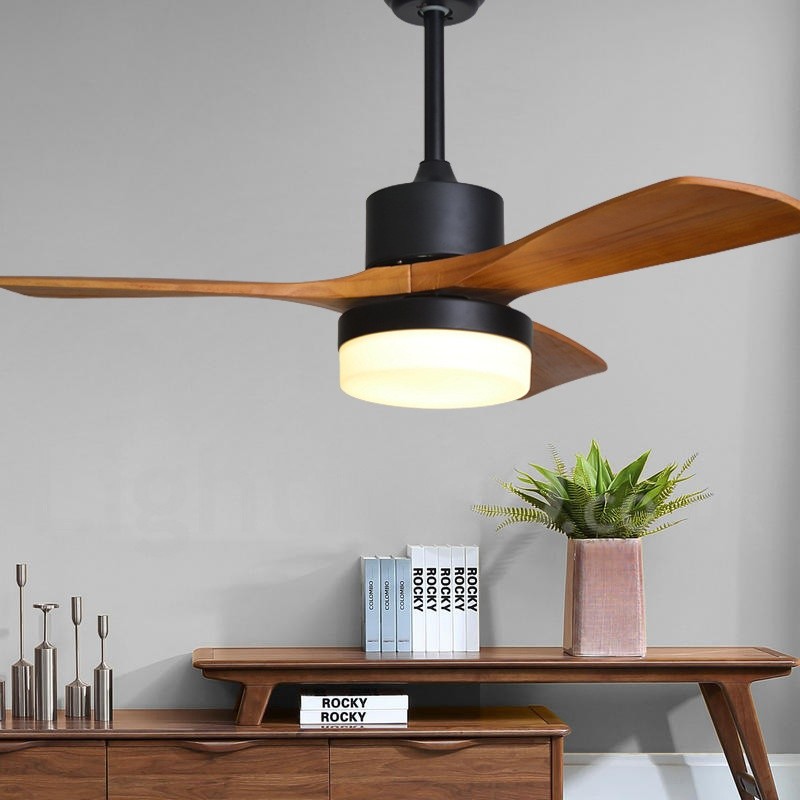 42 48 Country Nordic Ceiling Fan, Wooden Ceiling Fan With Light Uk