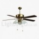 52" European Style Modern Contemporary Ceiling Fan