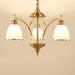 3 Light Rustic/Lodge LED Integrated Living Room,Dining Room,Bed Room Metal Copper Chandeliers