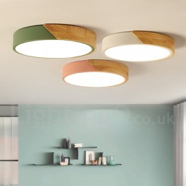 Modern/Contemporary Steel, Wood Lighting Living Room, Bedroom, Study Ceiling Light