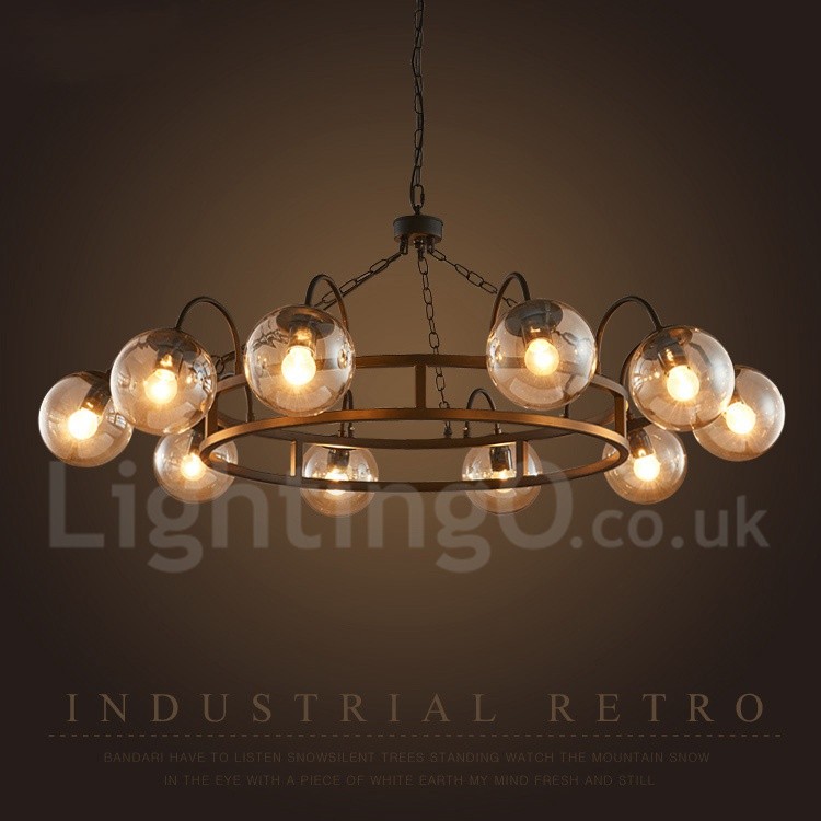 Industrial Style Steel Lighting Living Room Study Dining Room Clothing Store Coffee Store Hotel Pendant Chandelier Light