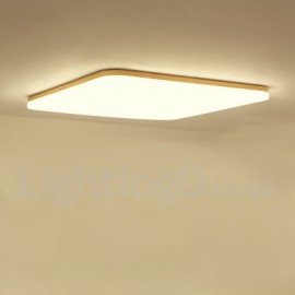 Ultra-thin Square Solid Wood Acrylic Ceiling Lamp Living Room, Study, Kitchen, Bedroom, Balcony, Hotel Room, Entrance