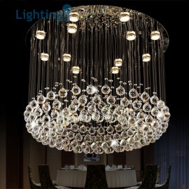 Living Room Crystal Chandelier Modern Bird Nest Luxury Villa Duplex Living Room Ceiling Lamp