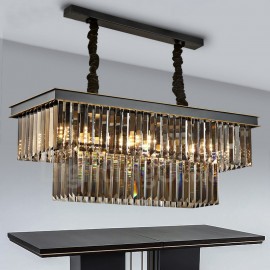 Retro Crystal Pendant Lights for Cafe Bar Living Room Restaurant Exibittion Hall