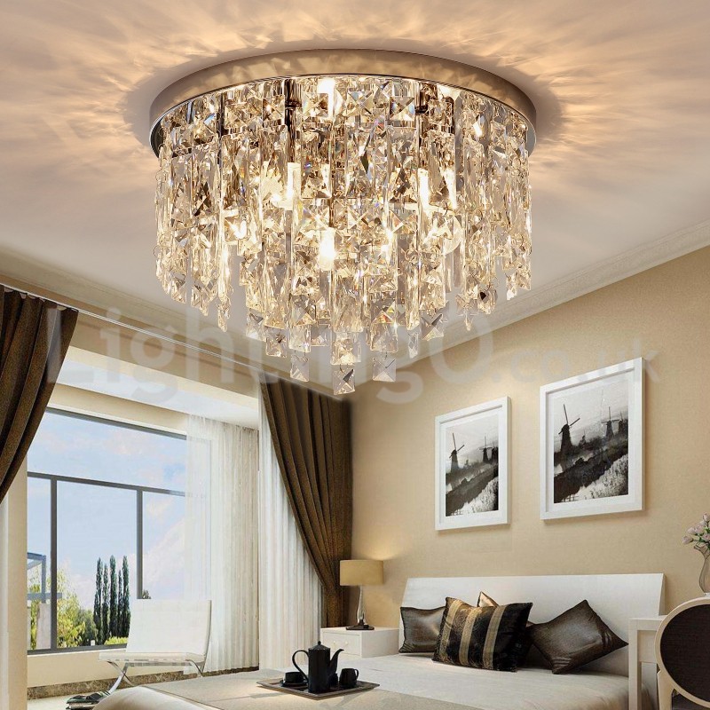 Modern Flush Mount Ceiling Lights Crystal Lights Study Bedroom Dining ...