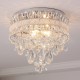 Cheap Modern 40CM Round Flush Mount Crystal Ceiling Lights Dining Room Bedroom Living Room