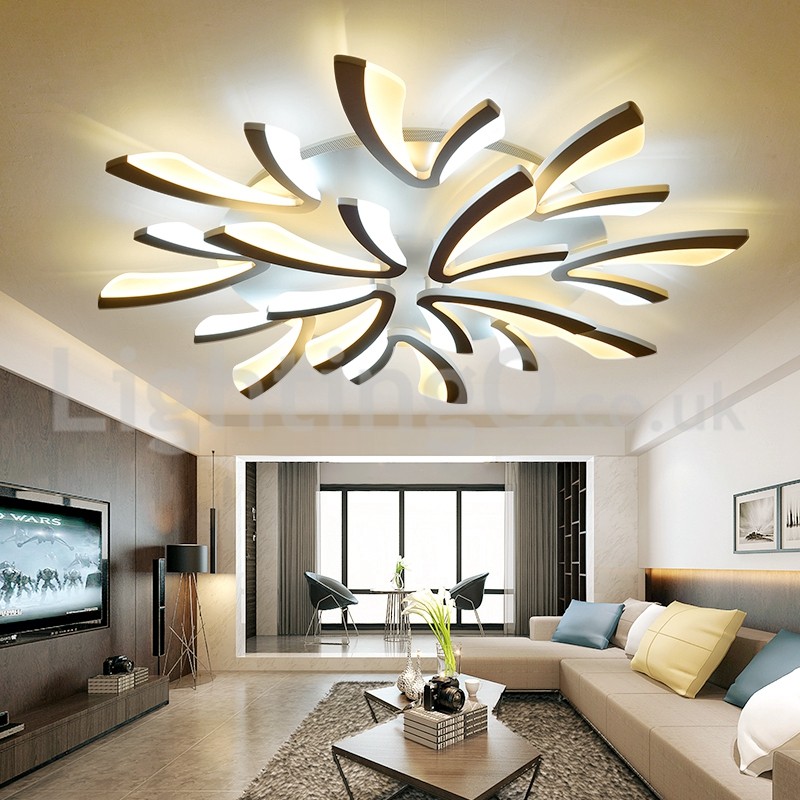 Newest 12 Lights Elegant Modern Flush Mount Ceiling Lights Living Room