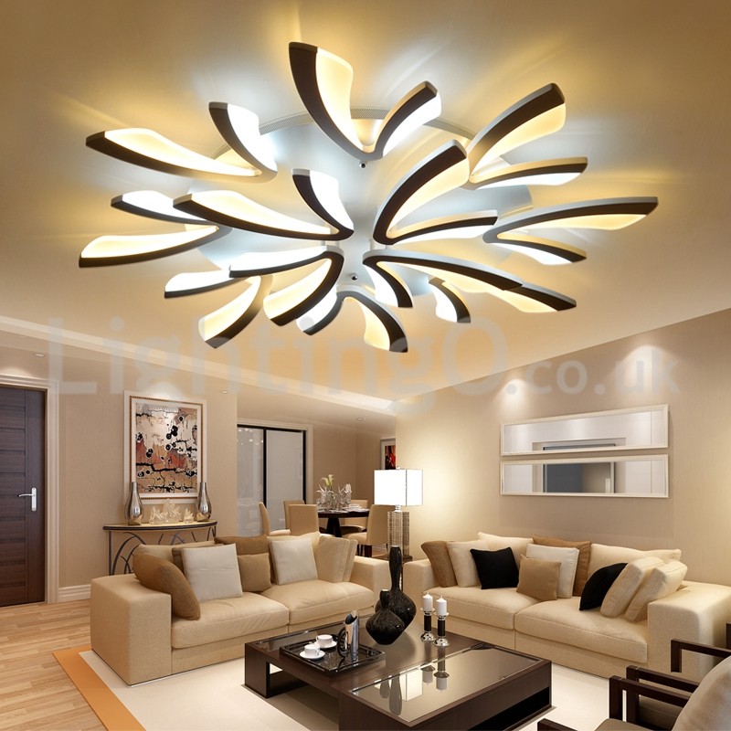 Newest 12 Lights Elegant Modern Flush Mount Ceiling Lights Living Room
