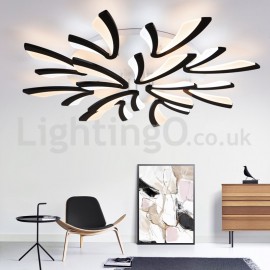Newest 12 Lights Elegant Modern Flush Mount Ceiling Lights Living Room Dining Room Bedroom Study