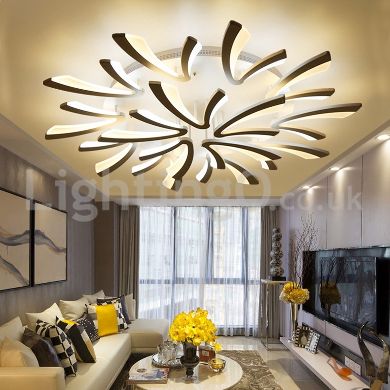 Personality 15 Lights Elegant Modern Flush Mount Ceiling Lights Living Room Dining Room Bedroom