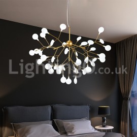 Post-modern Fireflies Chandelier Study Bedroom Dining Room Living Room Corridor Hallway Showroom Hotel Room