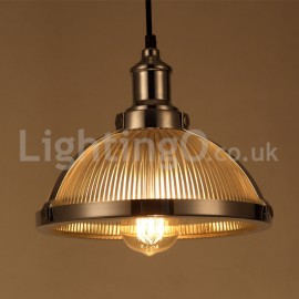 Industrial Stainless Single-head Pendant Light Dining Room Living Room Bar Coffee Shop Corridor