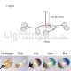 Nordic Modern Magic Bean Glass Chandelier Molecular Chandelier Living room Dining Hall Aisle Clothing Store Study Bedroom Showro