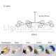 Nordic Modern Magic Bean Glass Chandelier Molecular Chandelier Living room Dining Hall Aisle Clothing Store Study Bedroom Showro