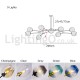 Nordic Modern Magic Bean Glass Chandelier Molecular Chandelier Living room Dining Hall Aisle Clothing Store Study Bedroom Showro