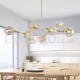 Nordic Modern Magic Bean Glass Chandelier Molecular Chandelier Living room Dining Hall Aisle Clothing Store Study Bedroom Showro