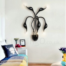Swan Head Modern/Contemporary Multi Colours Ambient Light Wall Sconces Wall Light