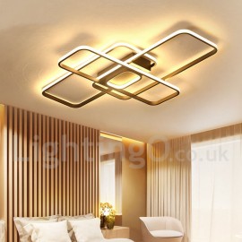 LED Modern /Comtemporary Alumilium Painting Ceiling Light Flush Mount Wall Light with Remoter Dimmer for Living Room Bed Room - Also Can Be Used As Wall Light