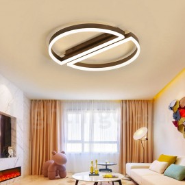 LED Round Modern /Comtemporary Alumilium Ceiling Light Flush Mount Wall Light with Remoter Dimmer for Living Room Bed Room - Also Can Be Used As Wall Light