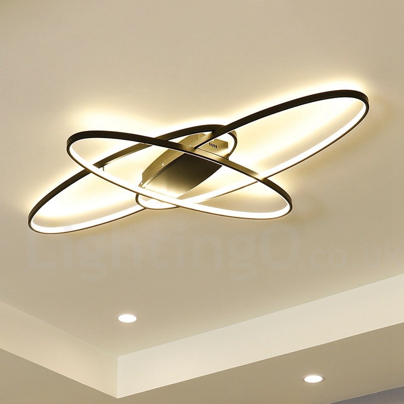 Dimmable Oval Led Modern Comtemporary Alumilium Ceiling Light