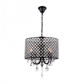 Max 60W Modern/Contemporary / Drum Crystal Chrome Chandeliers Living Room / Bedroom / Dining Room / Study Room/Office