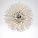 Firework Globe Dandelion Chrome Feature Crystal Metal Chandelier for Living Room Dining Room Study Room/Office