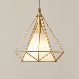 Pure Brass Rustic / Lodge Nordic Style Pendant Light with Fabric Shade for Living Room, Study, Kitchen, Bedroom, Dining Room, Bar, Corridor, Cloakroom