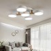 Wood Chandelier LED Modern / Contemporary Nordic Style Flush Mount Ceiling Light with Acrylic Shade for Bathroom, Living Room, Study, Kitchen, Bedroom, Dining Room, Bar, Corridor, Cloakroom, Corridor, Balcony