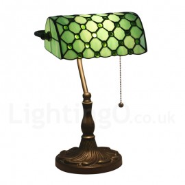 Multi Colours Exquisite Tiffany Table Lamp with Glass Shade for Living Room Bedroom Study Room
