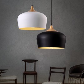 1 Light Modern / Contemporary Pendant Light for Living Room, Study, Bedroom, Kitchen, Dining Room, Bar Pendant Lamp with White, 