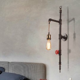 The Pipe Wall Of Rural Creative Retro Rocket Wall Lamp