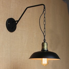 Simple And Creative Personality Wall Lamp Industry Chain American Retro Iron Aisle Bedroom Bedside Wall Lamp