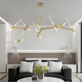 14 Light Modern/ Contemporary Chandelier for Living Room/ Dining Room Light (Black, Golden)