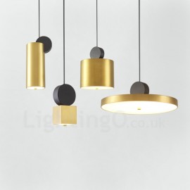 4 Styles Gold Black Postmodern Pendant Light for Dining Room, Kitchen, Restaurant