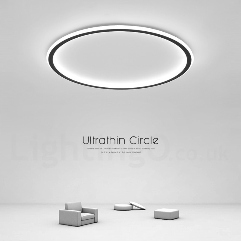 Ultra-Thin Dimmable LED Modern / Contemporary Nordic Style Flush Mount Ceiling Lights with Remote Control - Also Can Be Used As Wall Light