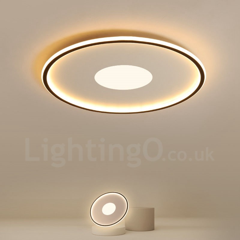 Ultra Thin Dimmable Led Modern Contemporary Nordic Style Flush Mount Ceiling Lights With Remote Control Also Can Be Used As Wall Light Lightingo Co Uk - Ultra Modern Semi Flush Ceiling Lights