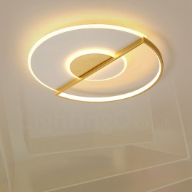 Gold Ultra-Thin LED Modern / Contemporary Nordic Style Flush Mount Ceiling Lights with Remote Control - Also Can Be Used As Wall