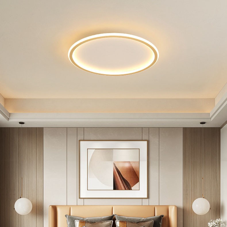 Ultra Thin Dimmable Led Modern Contemporary Nordic Style Flush Mount Ceiling Lights With Remote Control Also Can Be Used As Wall Light Lightingo Co Uk - Flush Ceiling Lights For Bedroom Uk