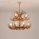 12 (8+4) Light 2 Tiers Rustic Artistic Retro Antler Antique Chandelier for Living Room, Dining Room, Bedroom, Shop, Cafes, Bar