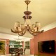 5 Light Rustic Artistic Retro Antler Antique Chandelier with Shades for Living Room, Dining Room, Bedroom, Shop, Cafes, Bar