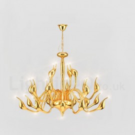 24 Lights Modern Swan Chandelier Light LED G4 Gold Plating/ Bulb Included/ Living Room / Bedroom