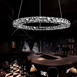 LED Crystal Pendant Light Lighting Modern Single D40CM Three Sides K9 Crystal Indoor Ceiling Lights Lamp Fixtures